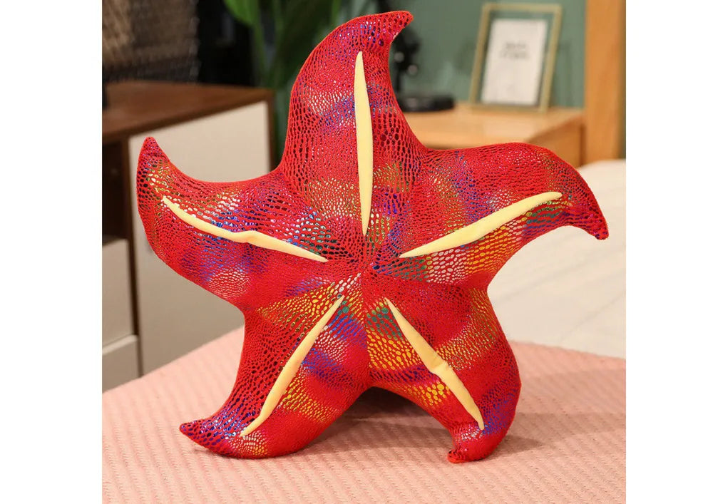 Pliušinė jūrų žvaigždė raudona 20 cm